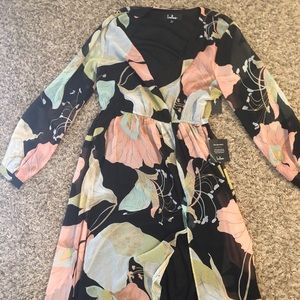 Floral print maxi dress